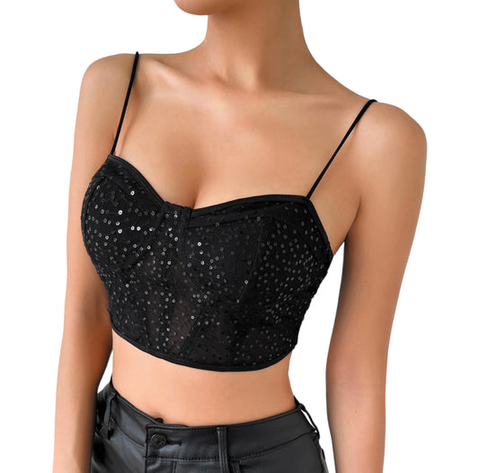 CAMISOLE BACKLESS CROP TOP